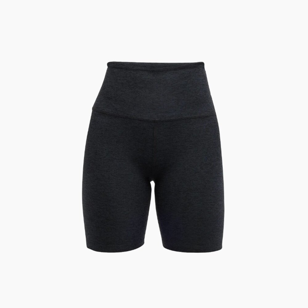 Beyond Yoga Spacedye High Waisted Biker Short XS Darkest Night